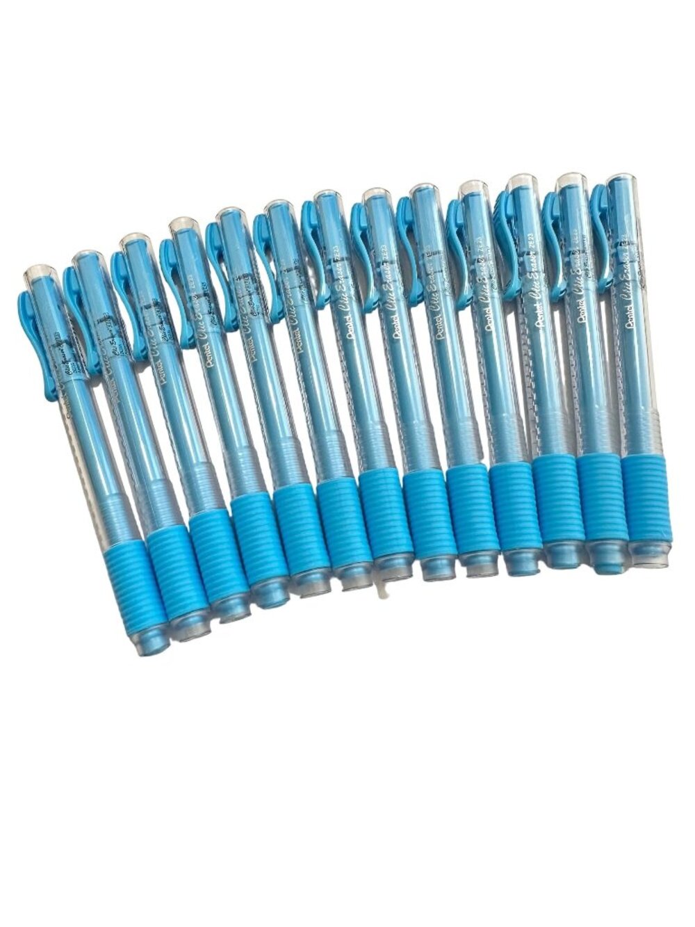 13 Pentel Clic Erasers ZE22 Blue